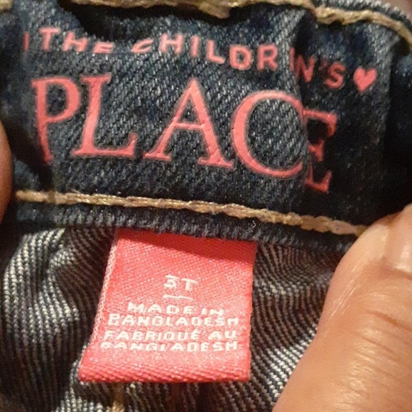 Children's Place Girls Bootcut Semi Evasee Elastic Waist Denim Jeans Size 3T - Picture 4 of 5